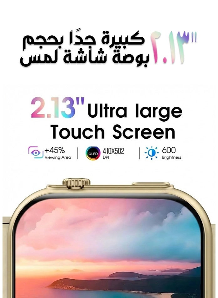 بيجي ساعة ذكية مزودة بخاصية الاتصال الصوتي | شاشة أموليد عالية الدقة ٢.١٣ بوصة | متتبع اللياقة والصحة بتقنية بلوتوث ٥. | مقاومة للماء بمعيار آي بي٦٨ | بطارية تدوم من ٥ إلى ٧ أيام | متوافقة مع نظامي أندرويد وآي أو إس - Image 3